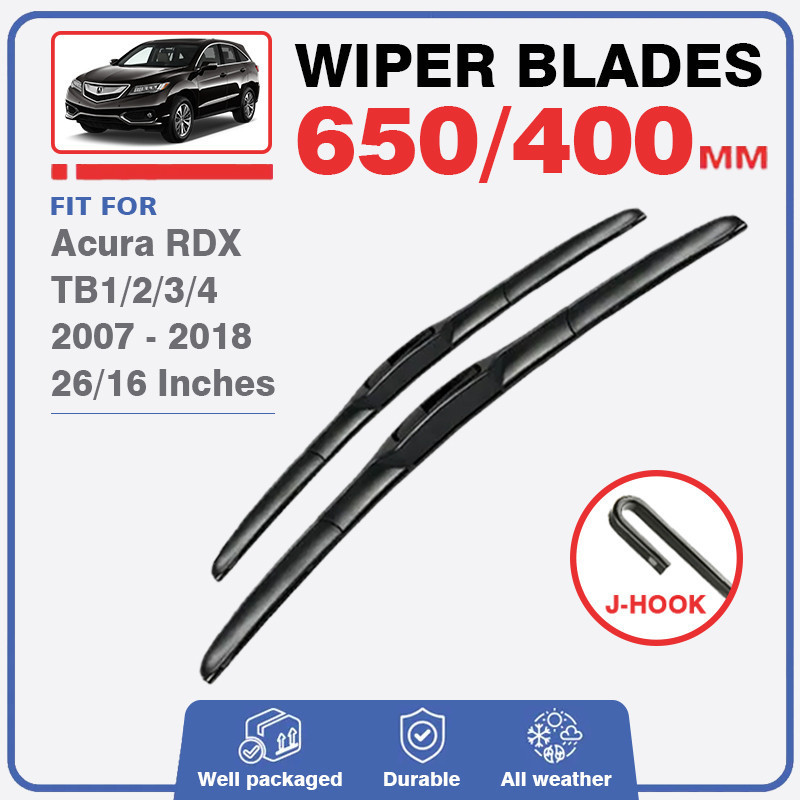 Kit De Conjunto De Lâminas De Limpador Dianteiro Para Acura RDX 2007-2019 Recarga 26 " + 16 " Pára-Brisa Janela Escovas 