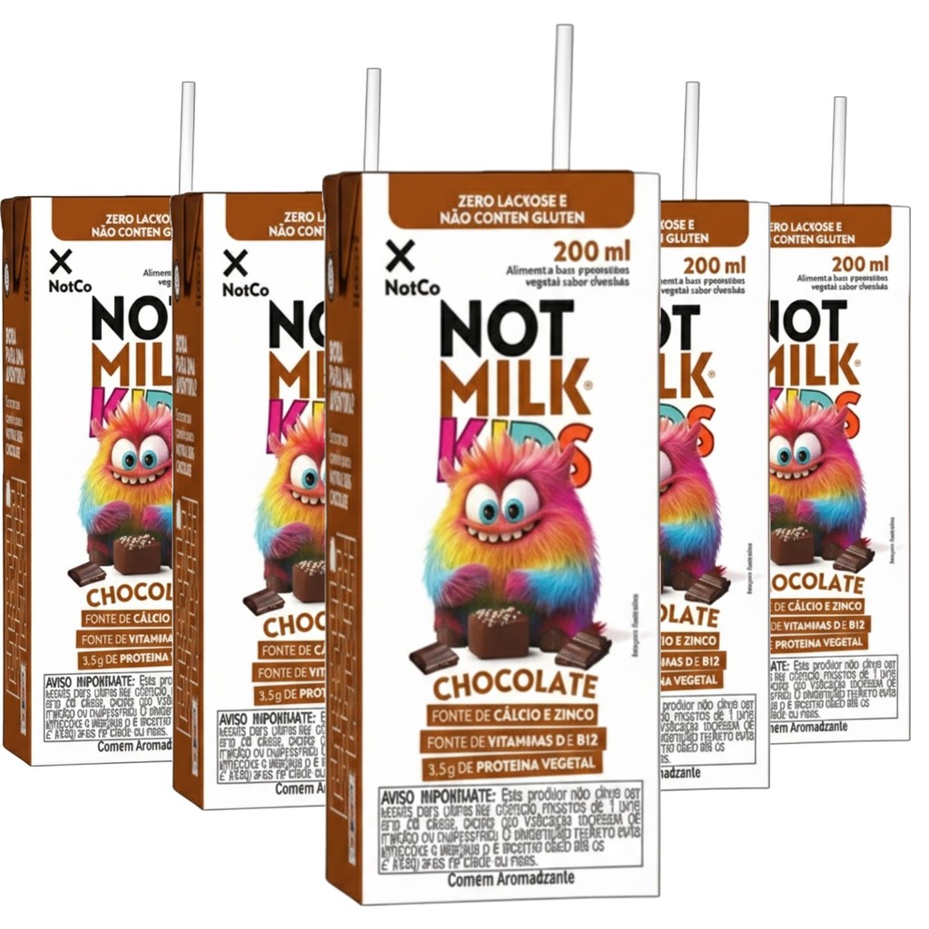 Kit 6 Achocolatado 100% Vegetal NOT MILK Kids 200ml