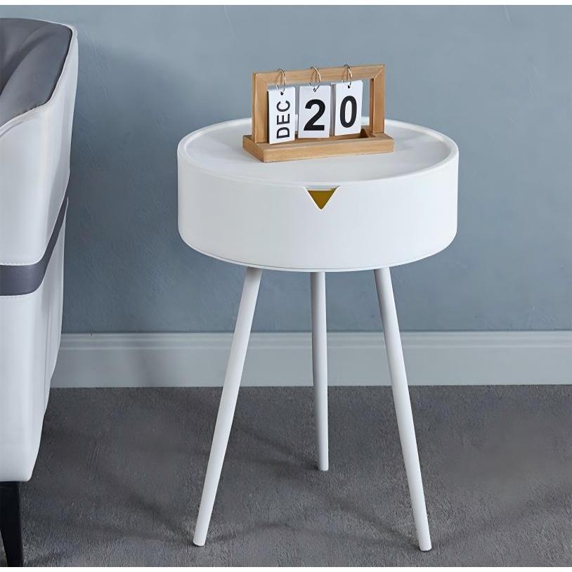 Mesa lateral moderna e minimalista com espaço de armazenamento sala quarto plástico rígido