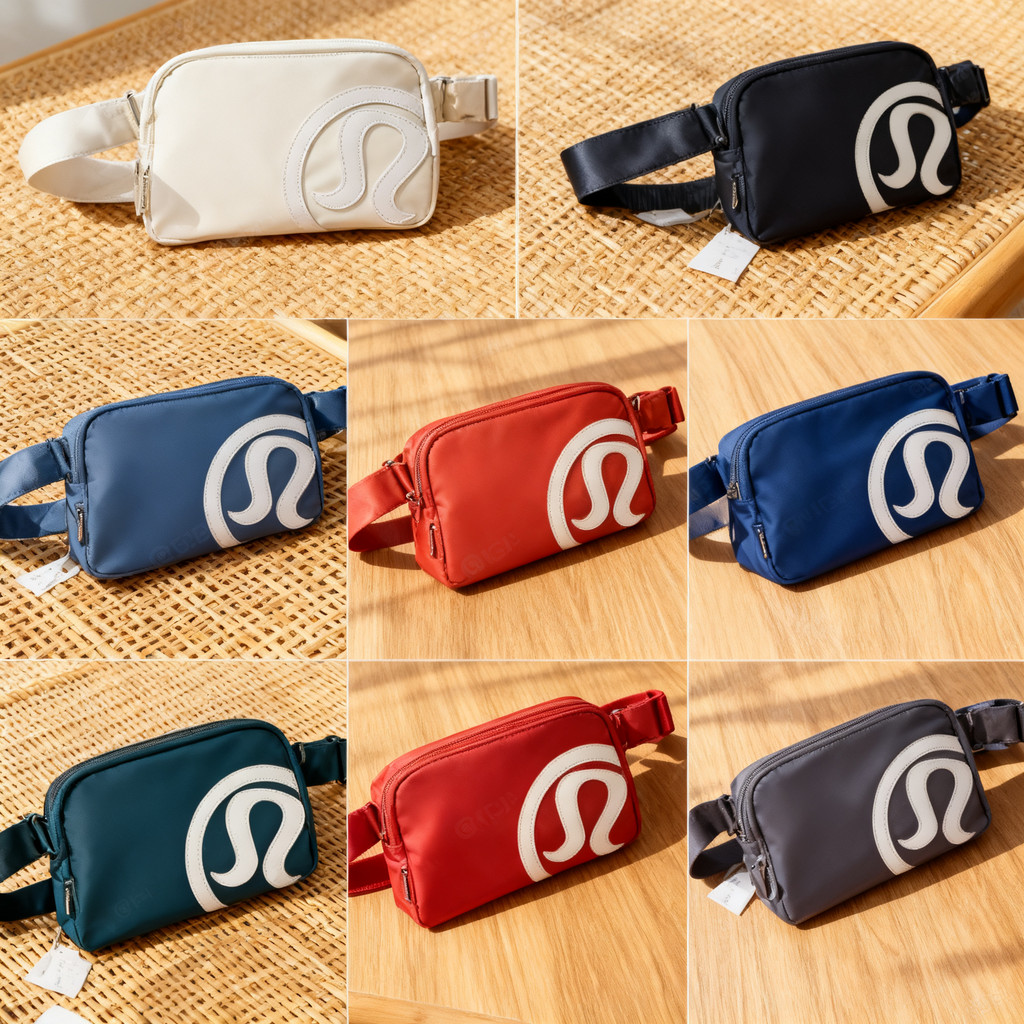 Lululemon Estilo Em Todos Os Lugares Saco De Cinto À Prova Dwaterproof Água Náilon Cintura Versátil Crossbody Peito Para