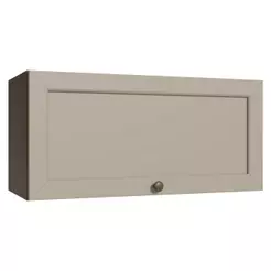 Armário Aéreo 70 cm 1 Porta Basculante Rustic/Crema Vik Madesa