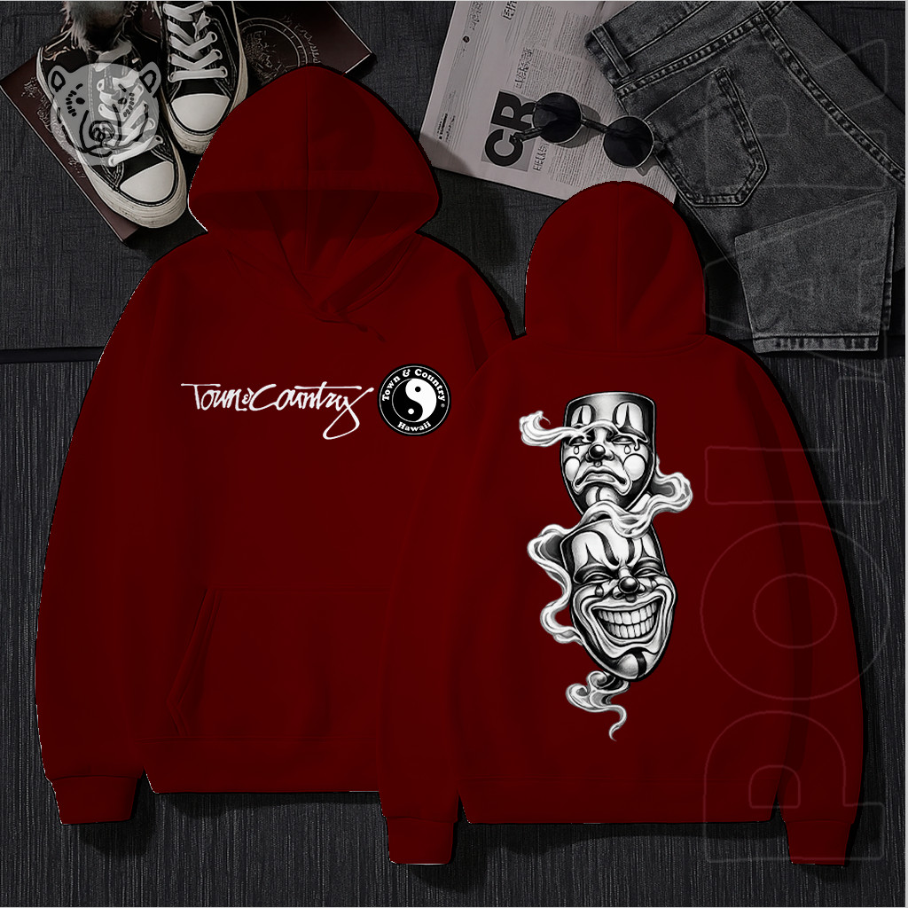 Blusa de Frio Tony Country Mascaras 244 Grau Moletom com Capuz