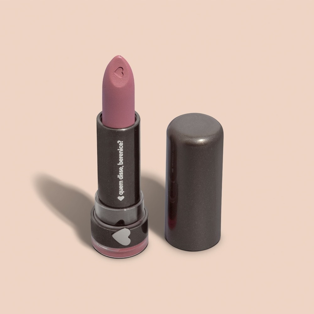Quem disse, Berenice? Batom Mate Alta Pigmentação Rosê Rosetom 3,8g em Oferta na Shopee