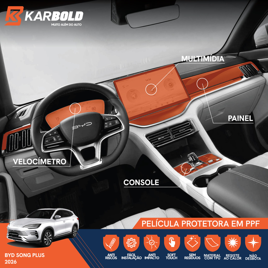 Kit Película PPF BYD Song Plus 2026