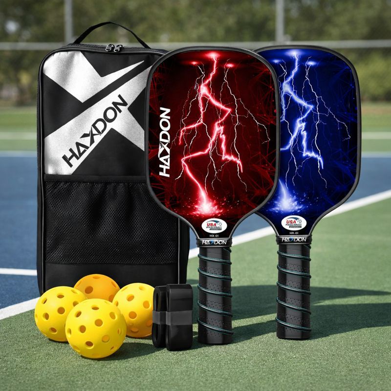 Raquete Pickleball Profissional Kit 2 Raquetes 4 Bolas Bolsa