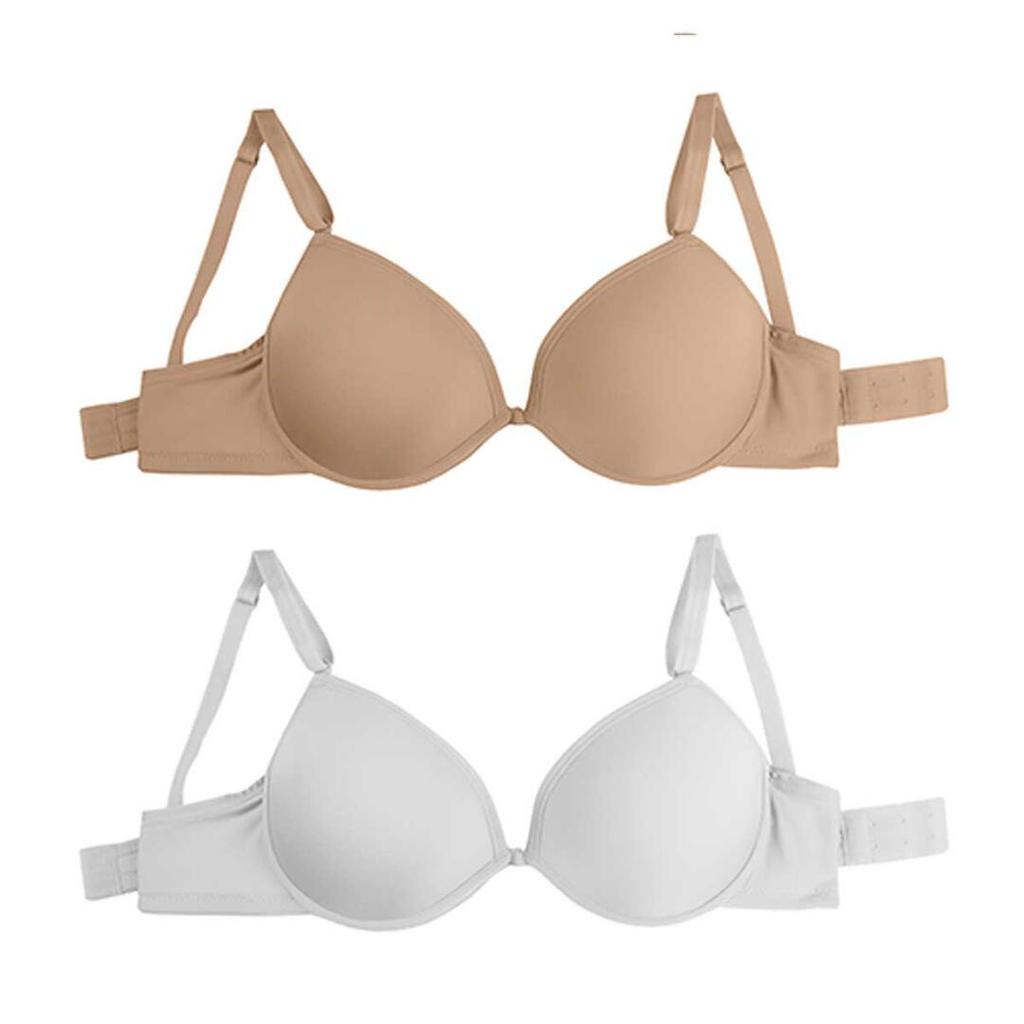 Kit Sutiã 2 Peças Feminino Del Rio com Bojo e Aro Ultra Soft Macio e Confortável