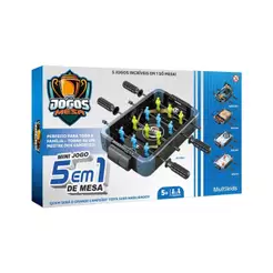 Kit de Jogos de Mesa 5 em 1 - Torne-se um mestre dos Esportes! Multikids - BR2492