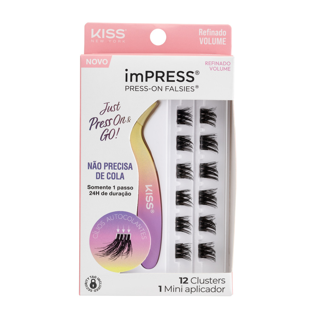 Cílios Postiços imPRESS Mini KIT Refinado Volume - Kiss New York em Oferta na Shopee