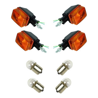 Kit 4 Piscas + Lâmpadas Moto Ybr 125 2004 á 2008 Setas Dianteiro/traseiro