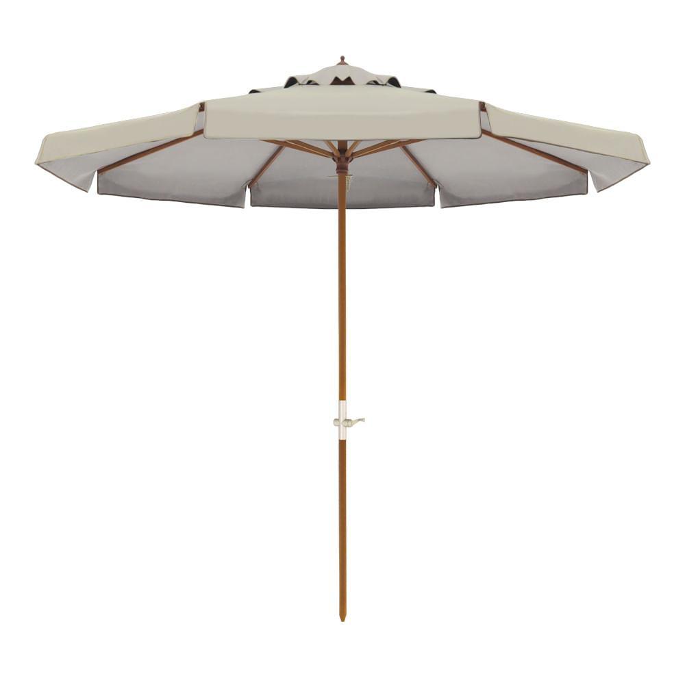 Ombrellone Madeira PVC Manivela 2,70m Bege Bel Lazer