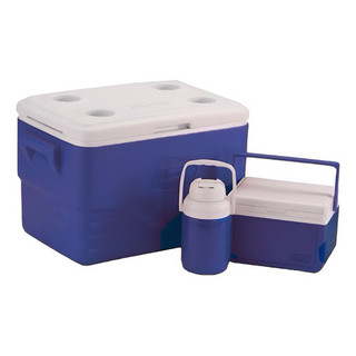 Caixa Térmica Combo 3 Em 1 36qts / 5 Qts / 1,2 Lts - Coleman Azul