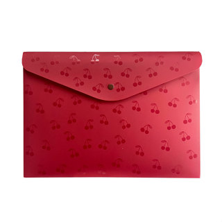 Envelope plástico com botão A4 Aromas Cherry 0015.01 Dello em Oferta na Shopee
