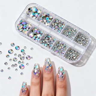 Pedrarias preciosas para decoração de unhas nail artes em pedrinhas FURTA COR. em Oferta na Shopee