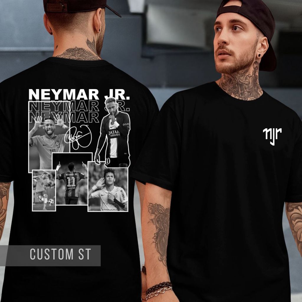 Camiseta Menino Ney Atacante Neymar Futebol Craque Njr Jogo Idolo Jogador