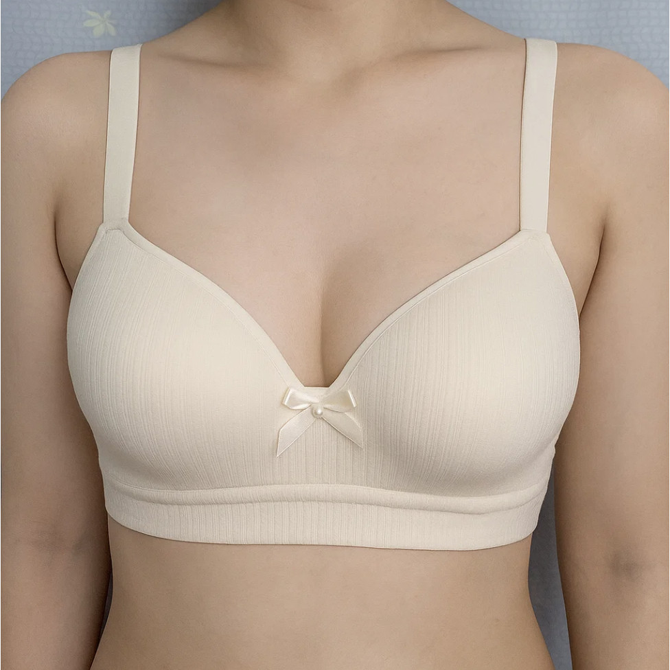 Sutiã Feminino Maxxino com Laço e Pérola - Confortável, Elegante e Disponível em Diversas Cores