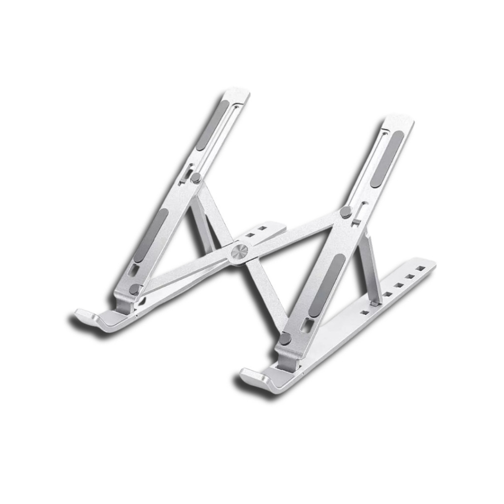 Suporte para Notebook e Tablet Dobrável Portátil Ergonômico de Liga de Alumínio