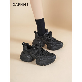 Daphne preto de sola grossa papai sapatos femininos 2026 novo estilo de venda quente sapatos de primavera femininos aume
