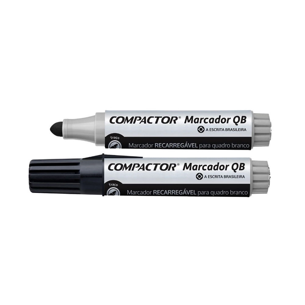 Marcador para Quadro Branco Compactor Preto em Oferta na Shopee