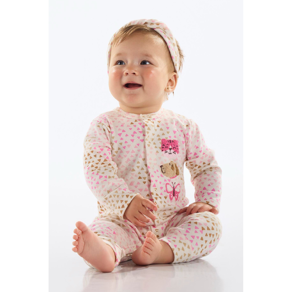 Macaquinho Estampado Unissex Bebê Up Baby