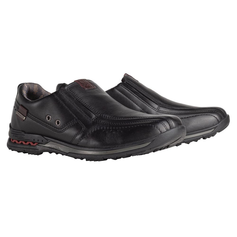 Sapatênis Masculino Pegada em Couro Preto em Oferta na Shopee