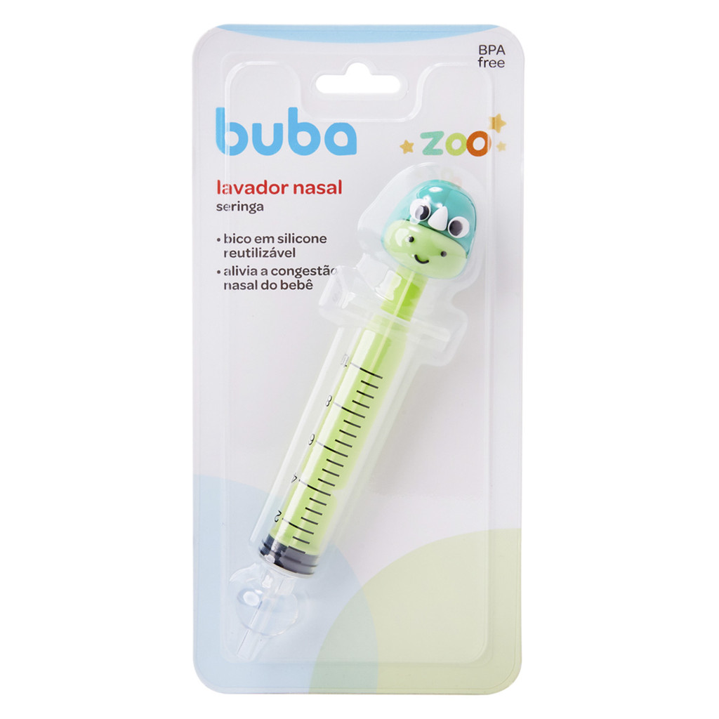 Seringa para Lavagem Nasal Buba Zoo Dino em Oferta na Shopee