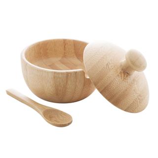 Açucareiro com Colher Lyor Verona 10cm x 10cm x 8cm Bambu em Oferta na Shopee