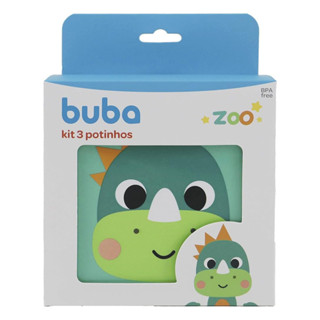 Kit 3 Potes Lancheira Infantil Buba Bubazoo Dino em Oferta na Shopee