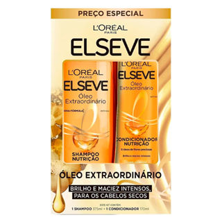 Kit Shampoo 375ml + Condicionador 170ml Elseve Óleo Extraordinário em Oferta na Shopee