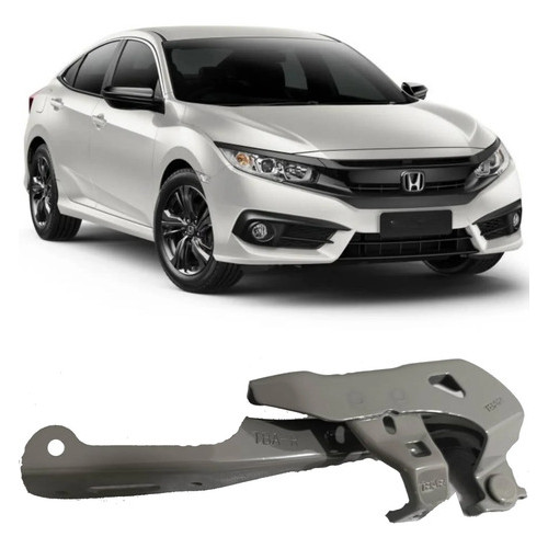Dobradiça Braço Suporte Capo Civic G10 2017 2018 19 20 2021 Esquerdo/ Motorista