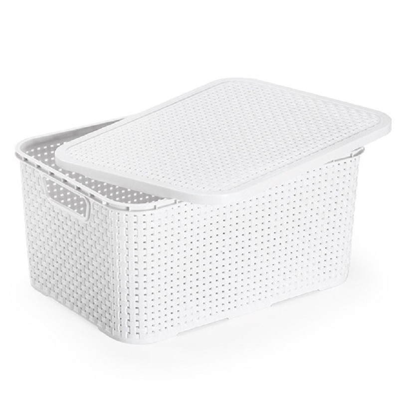 Caixa Organizadora Rattan 18L Grande Multiuso Empilhavel — imagem 2 de 2