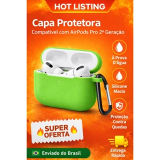 Capa Case Silicione Proteção Compatível Com Air Pods Pro em Oferta na Shopee