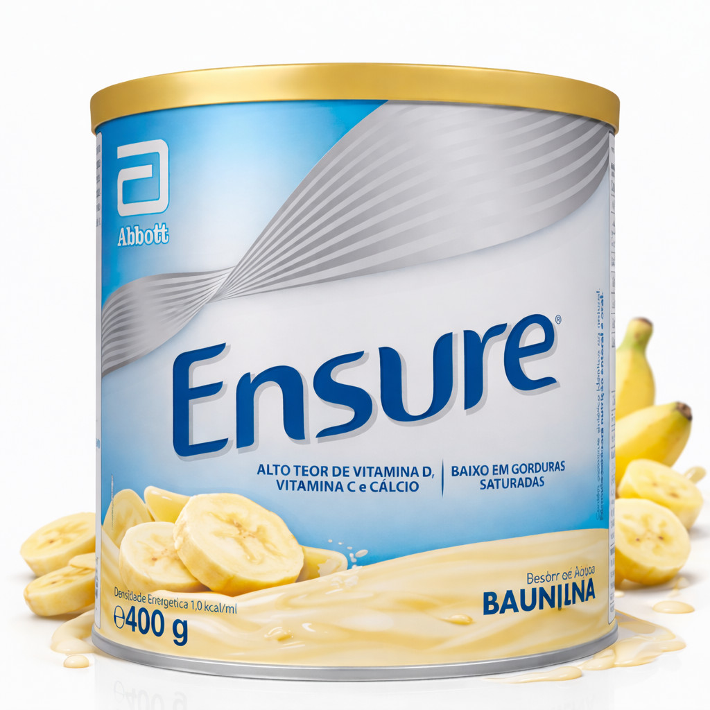 Suplemento Alimentar Ensure Em Pó Sabor Banana 400g