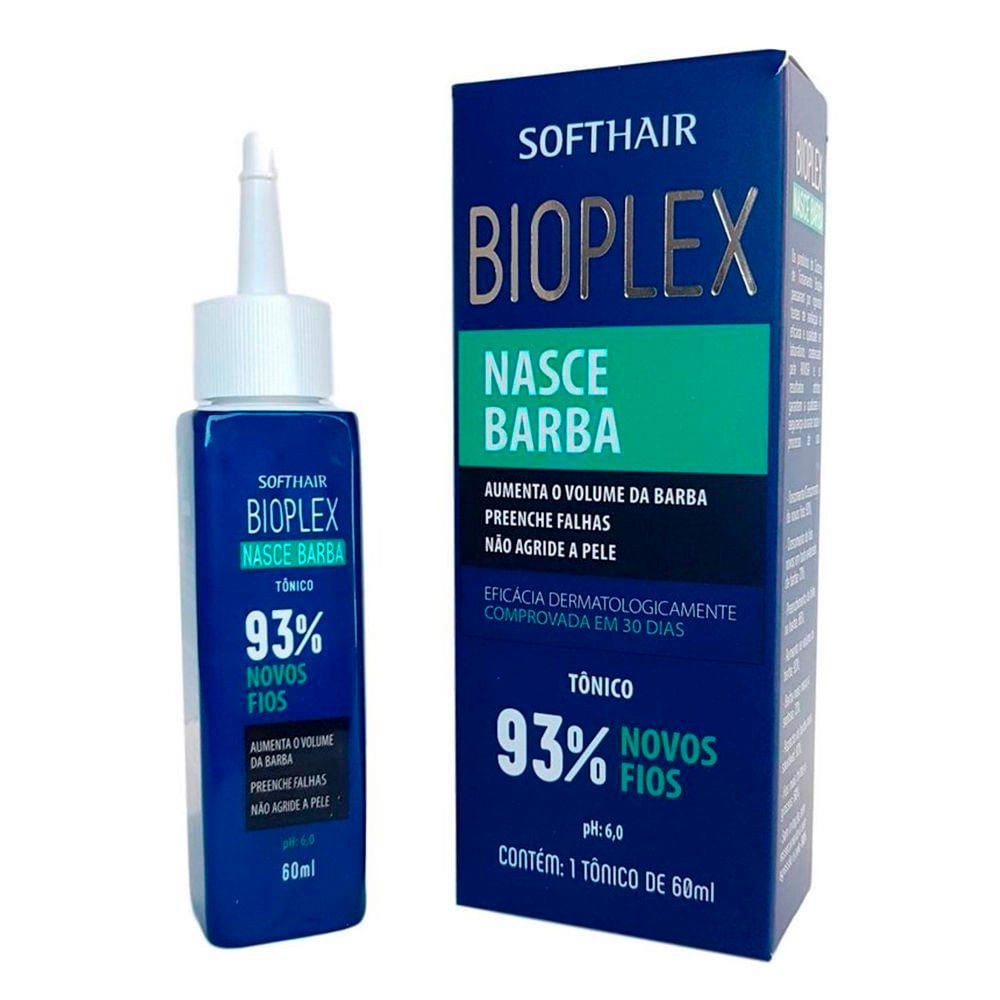 Tônico Softhair Bioplex Nasce Barba 60ml em Oferta na Shopee