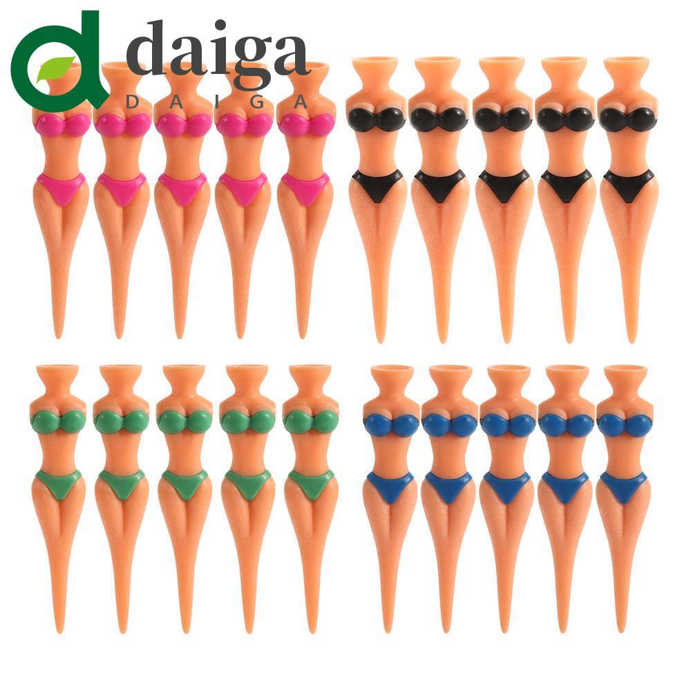 DAIGA Clubs Tee Durável 5 Pçs/Lote Suporte De Bola Biquíni Ao Ar Livre Senhora Modelo Acessórios De Golfe