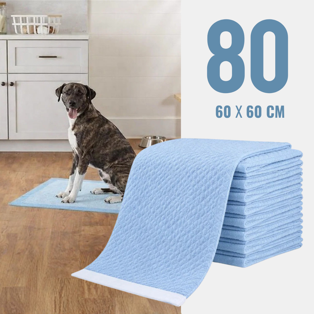 Tapete Higiênico Para Cães Fraldas Descartável Pet 60x60cm 20/40/60/80un