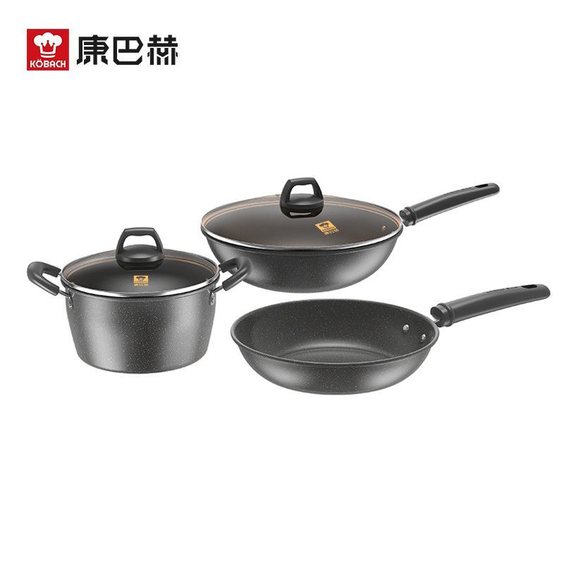 Combach conjunto de panela conjunto completo casa Housewarming nova casa cozinha conjunto completo panelas Wok utensílio