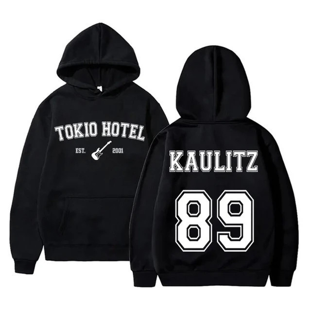 Moletom Canguru Masculino Tokio Hotel Kaulitz 89 Banda De Rock Blusa De Frio Unissex