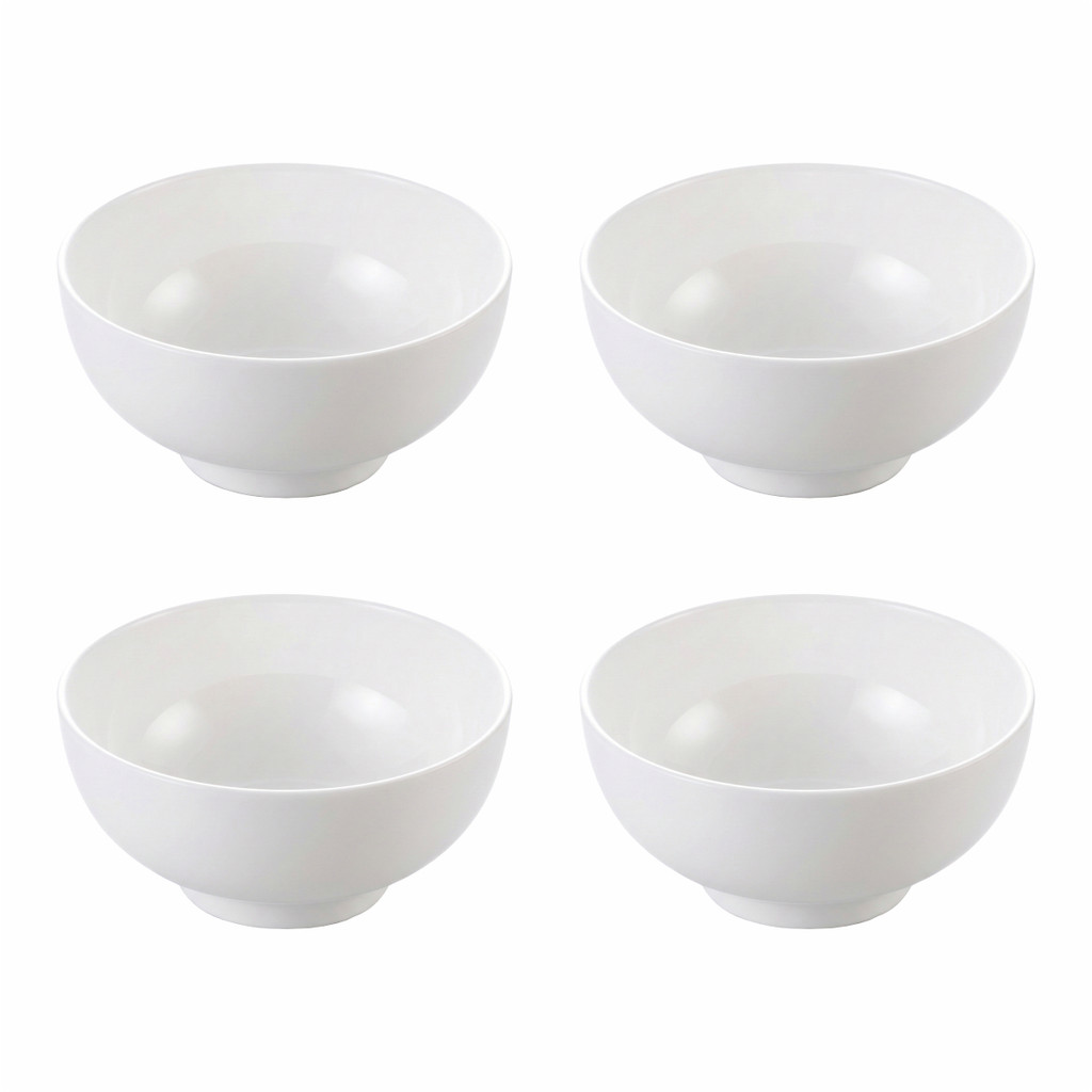 Kit 4 Tigelas Cumbuca Bowl Melamina 400 ml Açaí Caldos Sorvete Sobremesas Cozinha