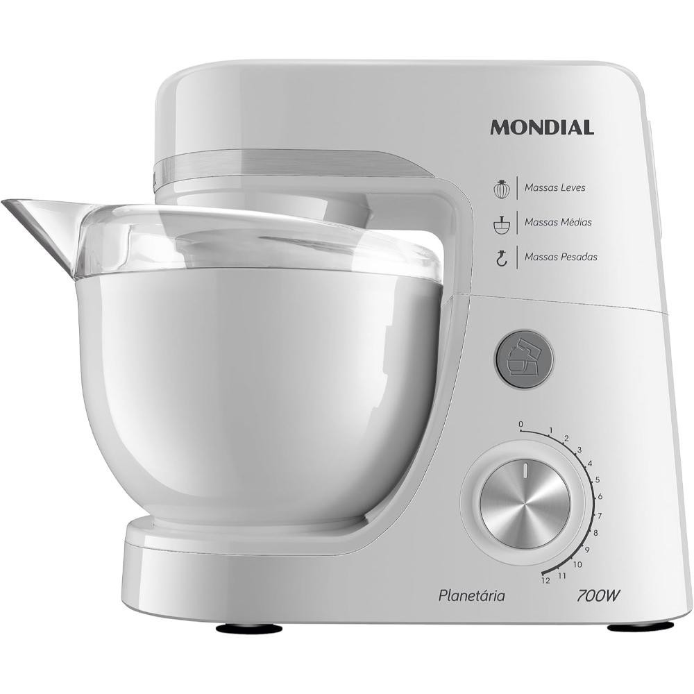Batedeira Mondial Planetária Branca 4,5l 700w - 127v