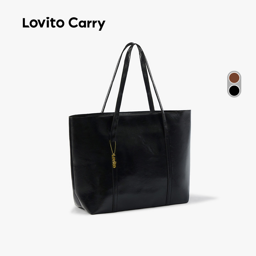 (Lovito Carry) Conjunto De 4 Bolsas De Ombro Femininas Casuais Simples E De Grande Capacidade LR30E029 em Oferta na Shopee
