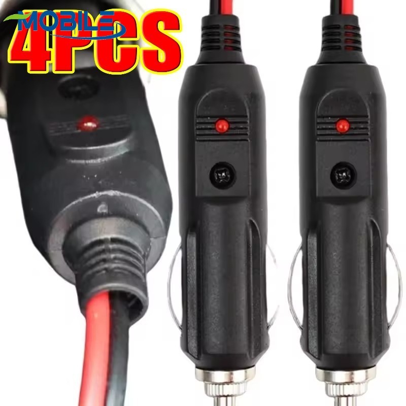 Adaptador De Alimentação Para Carro ABS Com Luz LED , Tomada Universal De 12V-24V Soquetes Profundos , Design Ergonômico