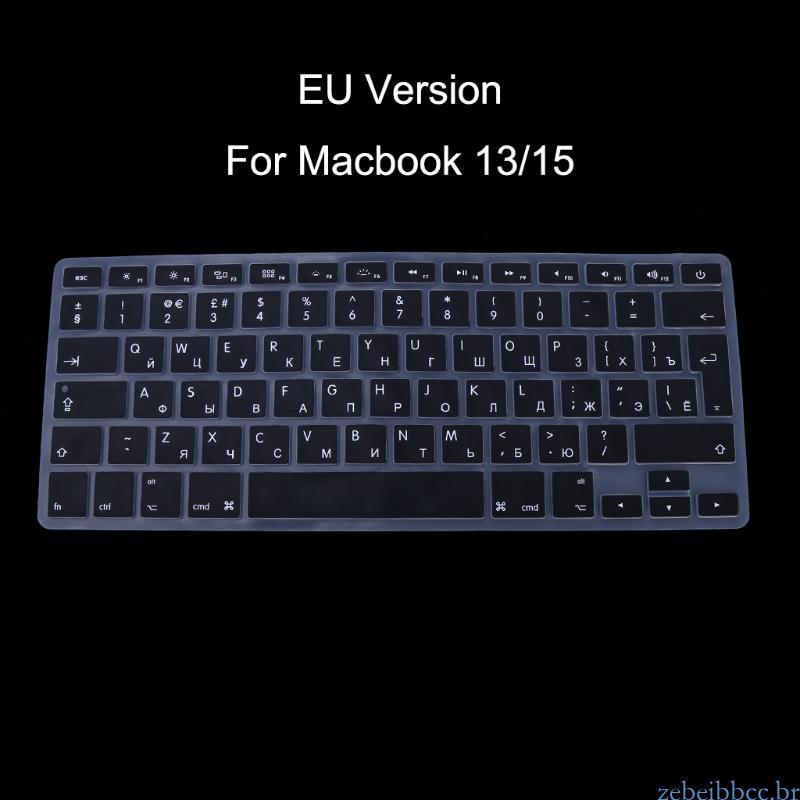 zebeibbcbr Versão Adesivo Teclado Para Air 13 15 Teclados Laptop Capa Pele Silicone