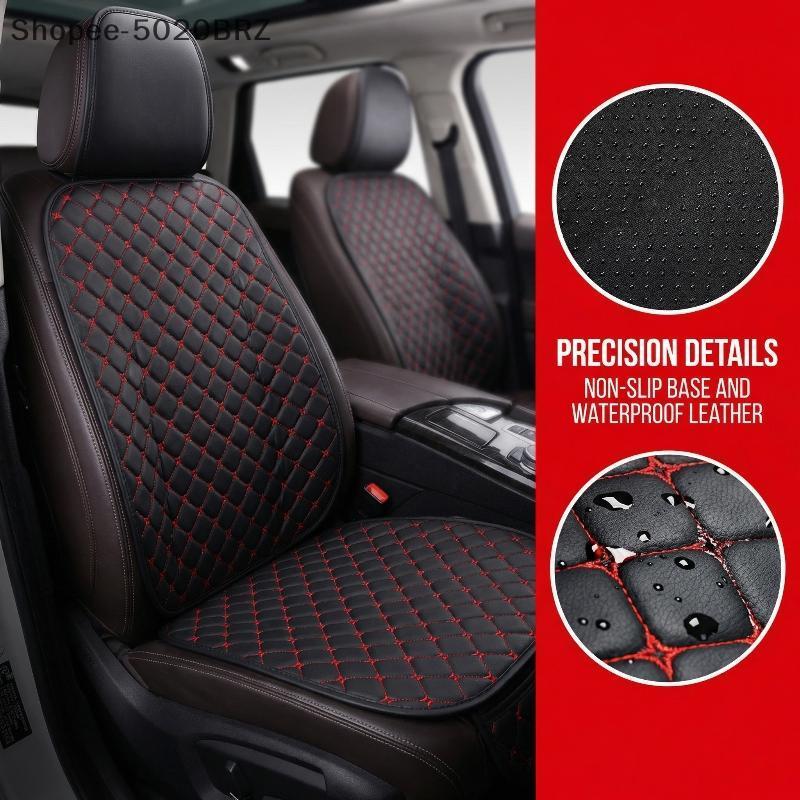 [THEBR] Capa De Assento De Carro De Couro PU Minimalismo Universal Protetora De Almofada Macia Com Armazenamento Poeta A