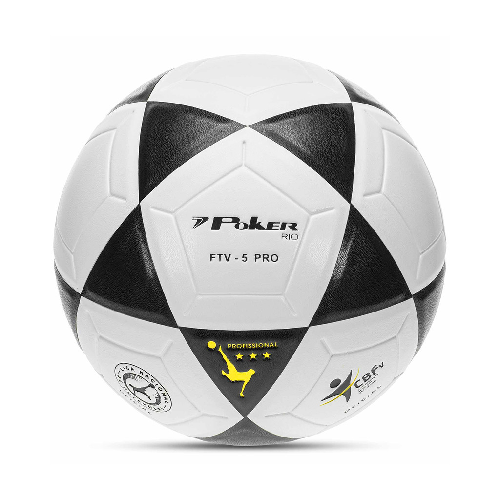 Bola Futevôlei Poker FTV-5 Rio PU Vulcanizada Altinha Futmesa Alta Durabilidade Original