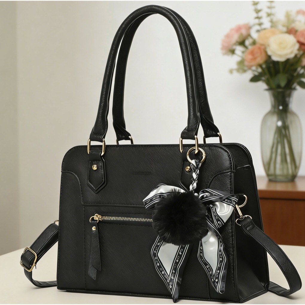 bolsa femenina Lorena Média Tote de Mão e Alça Transversal Immateriale em Oferta na Shopee