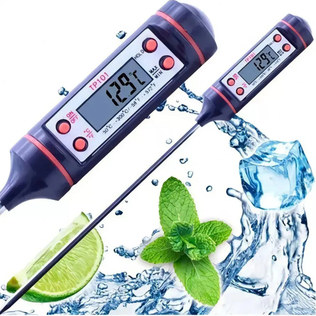 Termômetro Digital Culinário Espeto Alimentos Churrasco Cozinha Leite em Oferta na Shopee