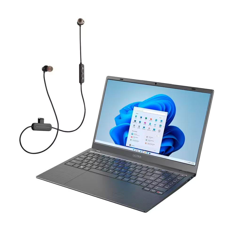 Notebook Multi UB263 Ultra, Tela 15,6 HD, Intel Celeron N4020C, 4GB RAM, 128GB + Fone de Ouvido