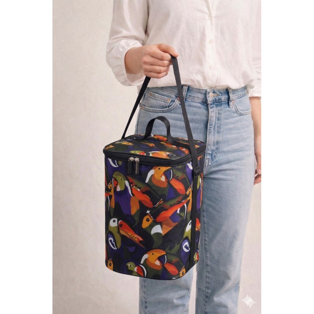 Bolsa Cooler Feminina Térmica Impermeável | Bolsa Térmica para Bebidas, Praia, Viagem e Piquenique Conserva Gelado