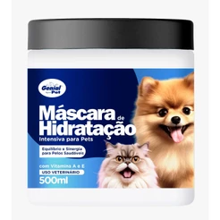 Máscara de Hidratação Para Pelos 500ml Brilho, Maciez e Reduz o Frizz Pet Shop Cachorro e Gato Soft Line Pet Clean 500ml