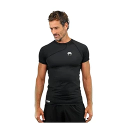 Camiseta Rashguard Venum Flow Preto - Manga Curta